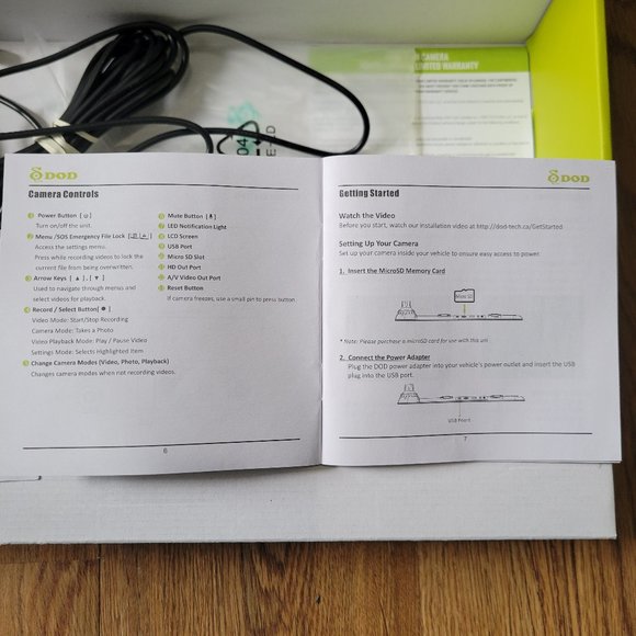 NWT Dash Camera DOD RX8W - Picture 10 of 11